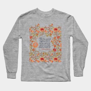 William Morris Quote Long Sleeve T-Shirt